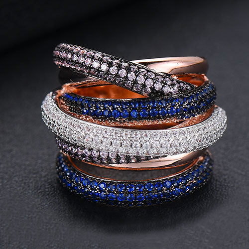 Lisslune | Monaco Design Luxury Statement Stackable Ring For Women
