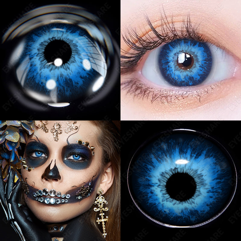 Rynx Cosplay Goldeneye Blue 14.5mm 1 Pair | 1 Year