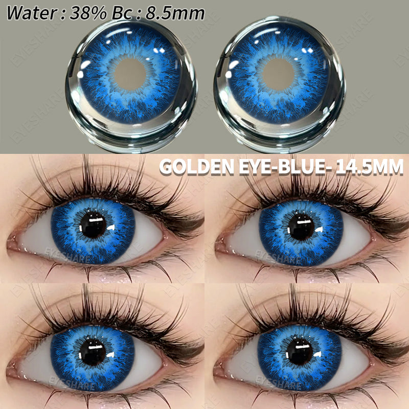 Rynx Cosplay Goldeneye Blue 14.5mm 1 Pair | 1 Year