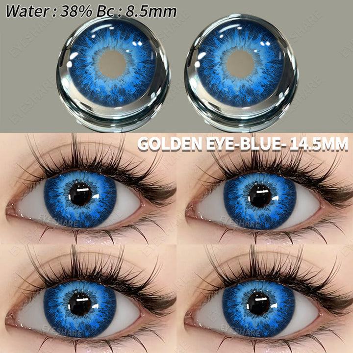 Rynx Cosplay Goldeneye Blue 14.5mm 1 Pair | 1 Year