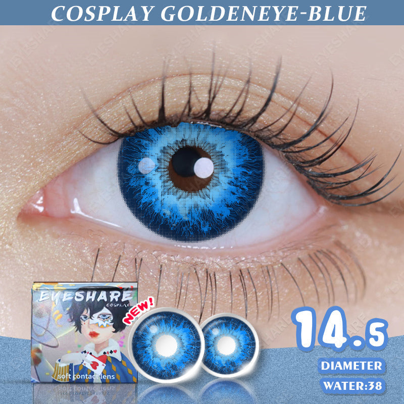 Rynx Cosplay Goldeneye Blue 14.5mm 1 Pair | 1 Year
