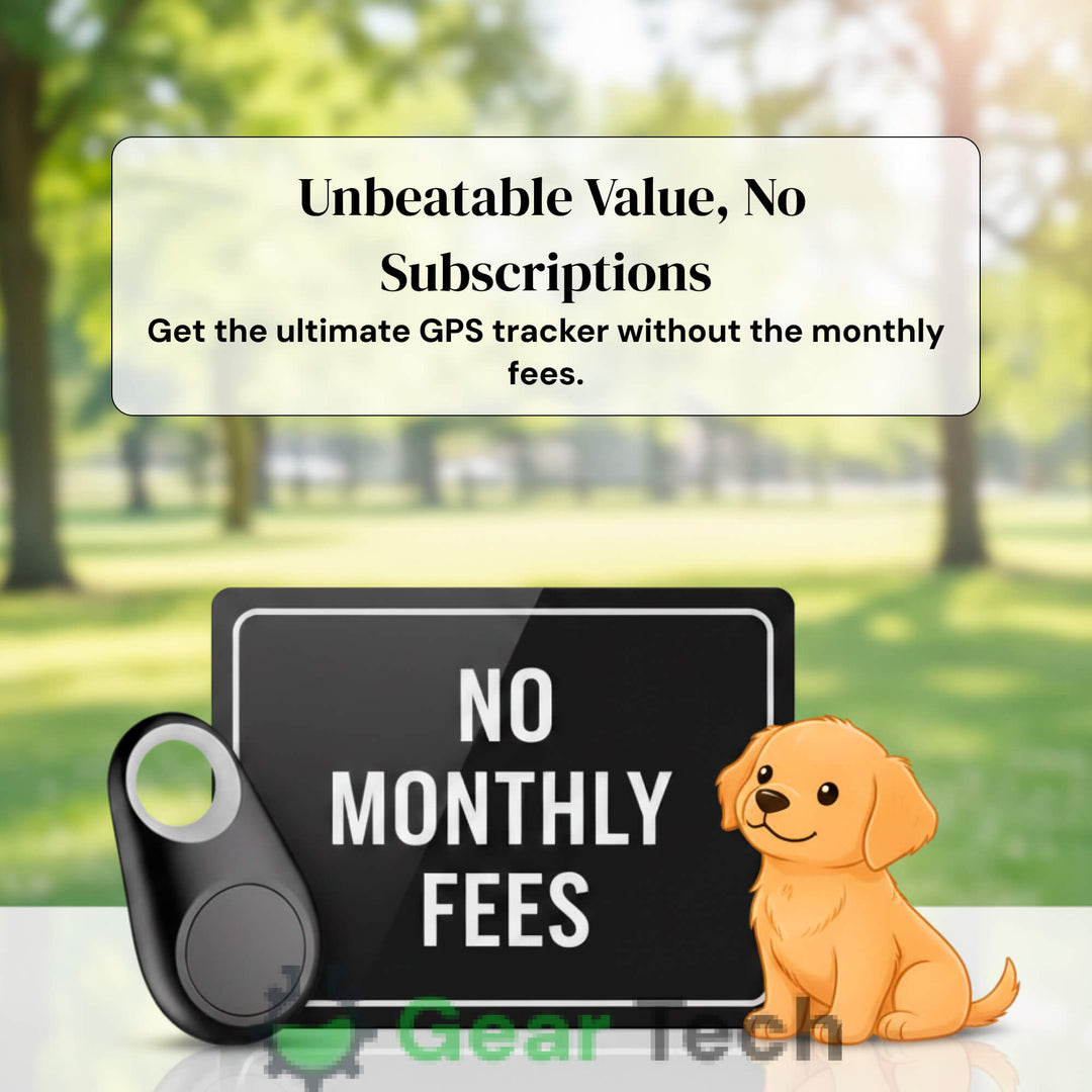 Lisslune | GPS Dog Tracker | Waterproof, Real-Time Location & Safety Zone Alerts for Outdoor Adventures