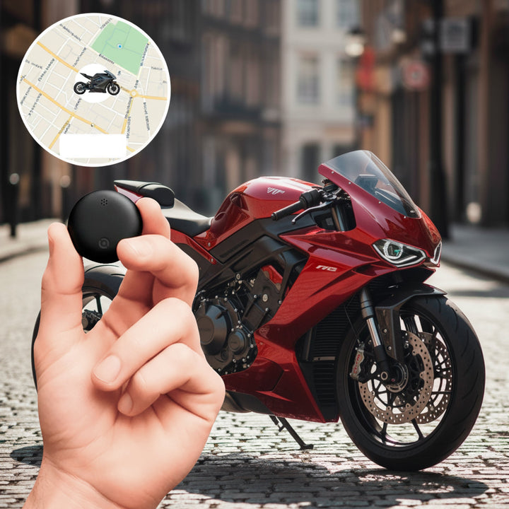 Lisslune | GPS Tracker for Motorcycles | No Subscription, Compatible with Android & iOS for Real-Time Location Tracking