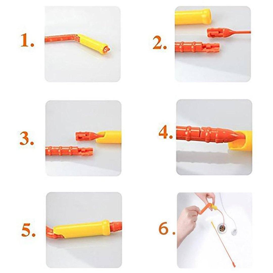 Lisslune | Bequee Hair Clog Tool, Anti-Clog Tool for Wastewater Channel