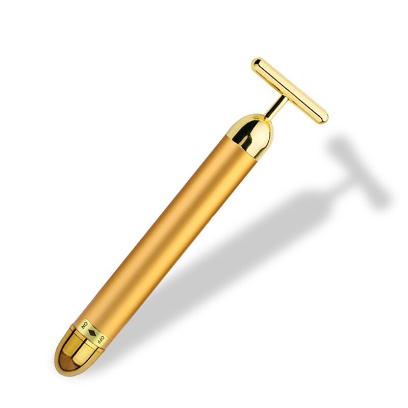 Lisslune | Energy 24K Gold T Beauty Bar Facial Roller Massager