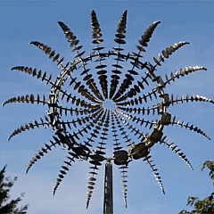 Lisslune | Anti-Rust Kinetic Metal Wind Spinner Windmill for Outdoor Garden Decor & Landscaping