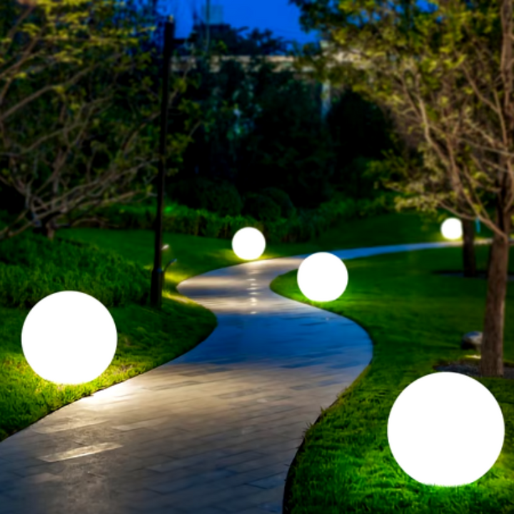Lisslune | Waterproof Solar-Garden Ball Lamps – RGB LED Lighting for Outdoors