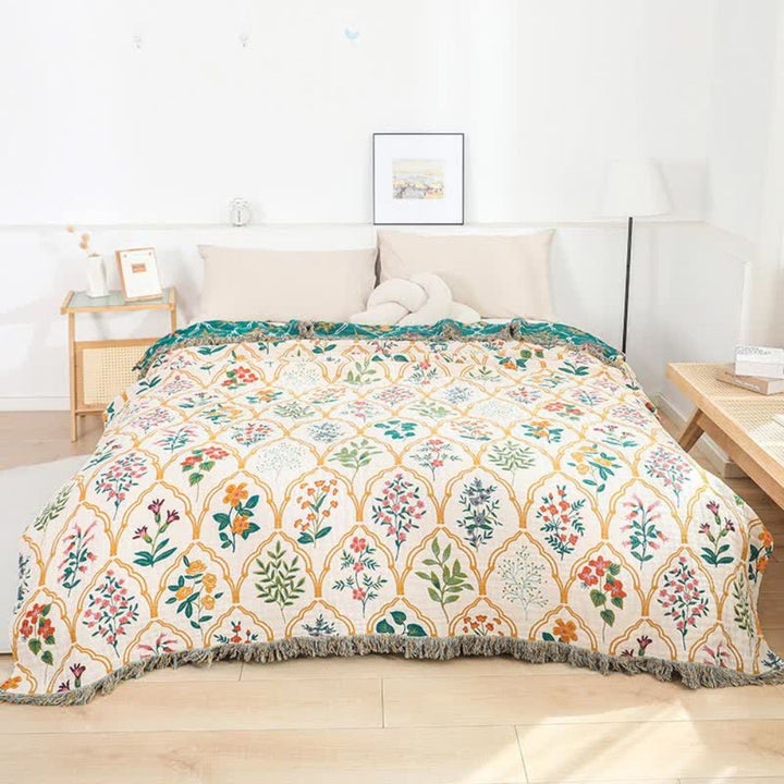 Lisslune | Garden Reverie Cotton Blanket