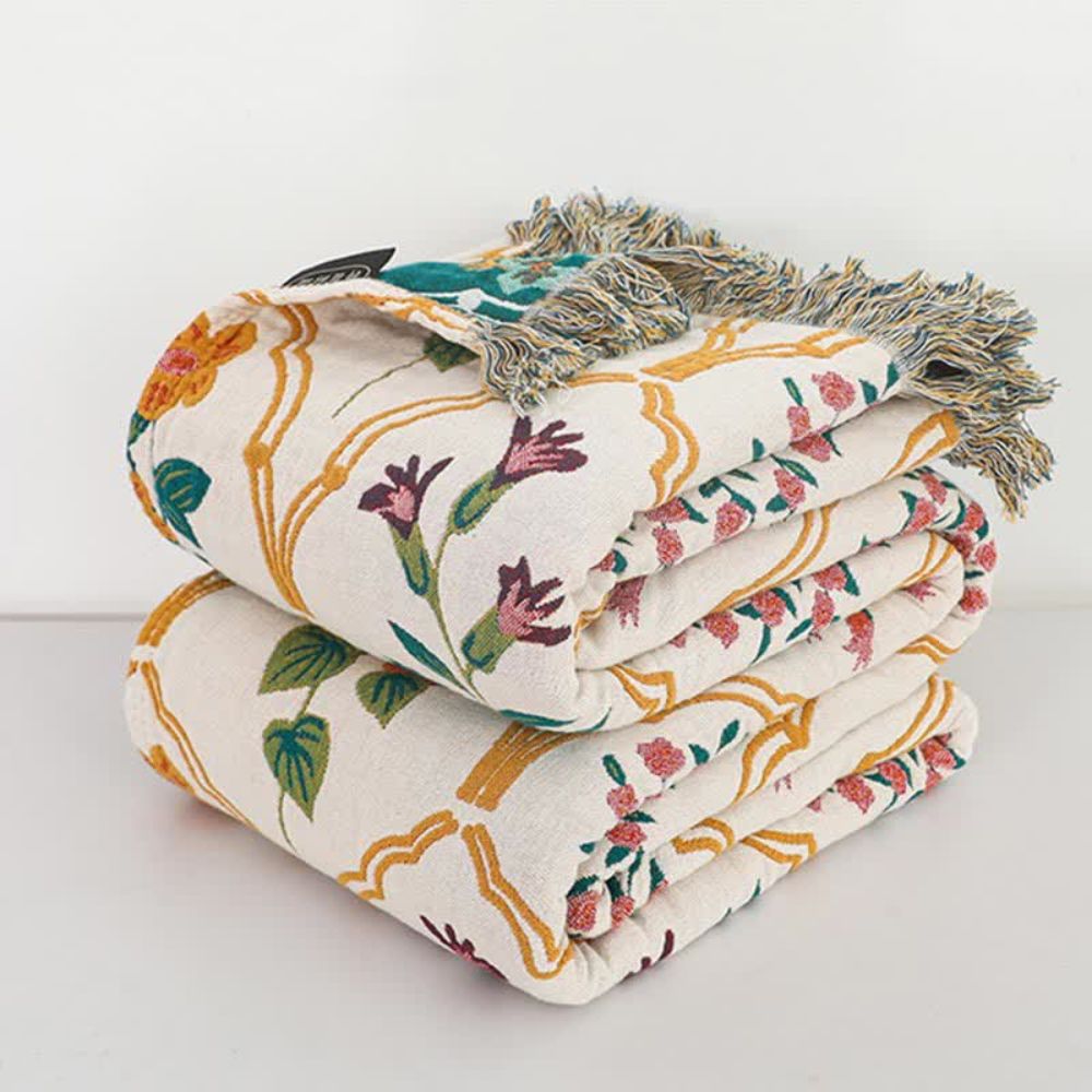 Lisslune | Garden Reverie Cotton Blanket