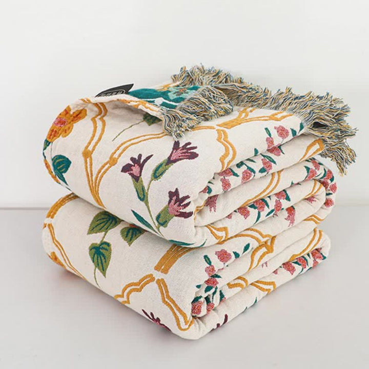 Lisslune | Garden Reverie Cotton Blanket