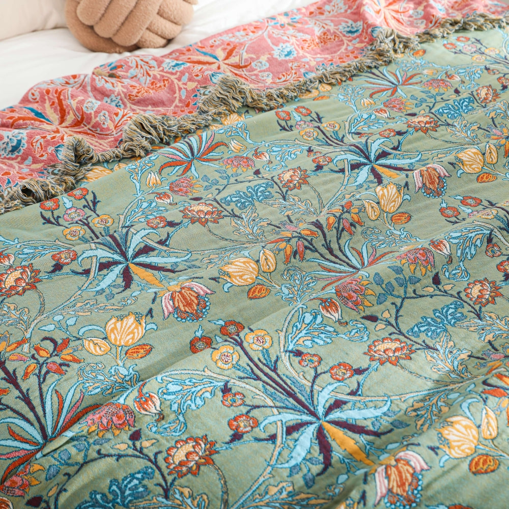 Lisslune | Wild Petal Pure Cotton Reversible Blanket