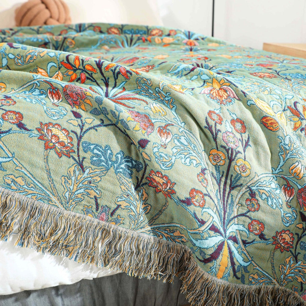 Lisslune | Wild Petal Pure Cotton Reversible Blanket