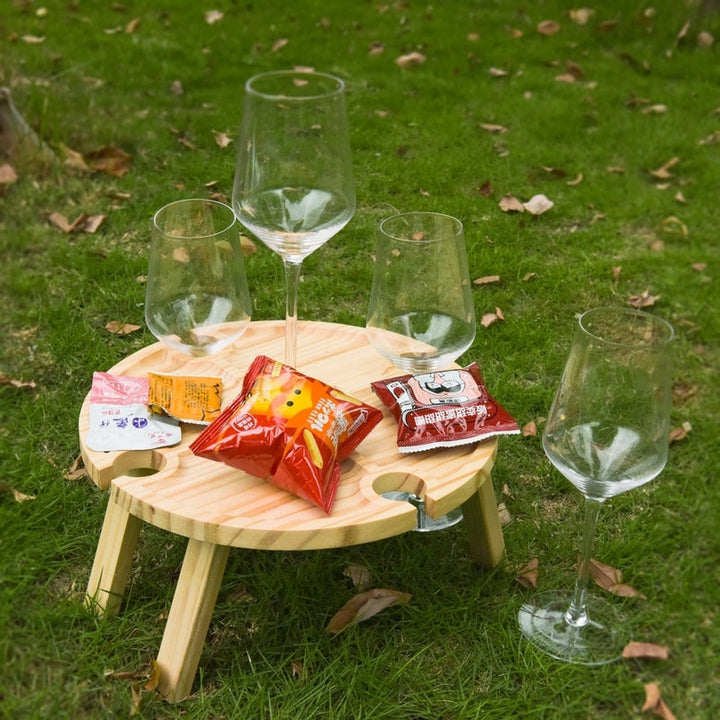Lisslune | GardenTray - Foldable picnic table for outdoor enjoyment