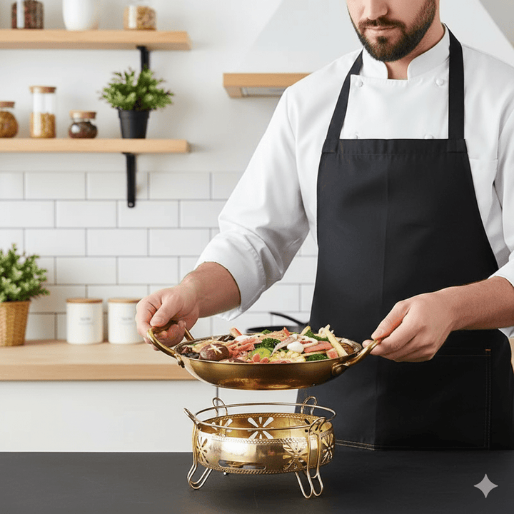 Lisslune | Hammered stainless steel pot for frying, sauces & versatile cooking