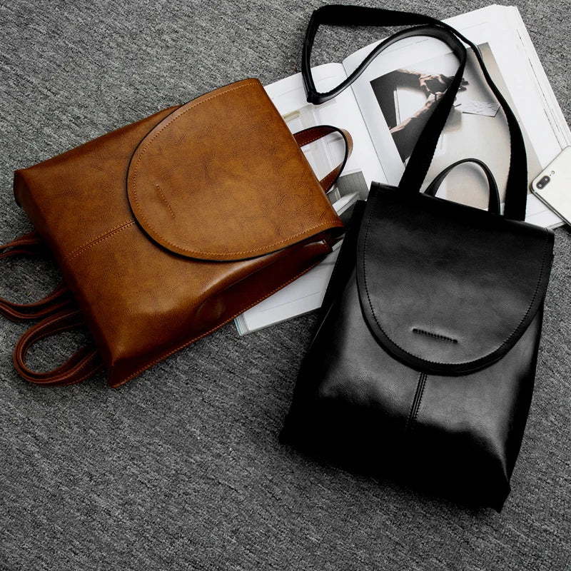 Lisslune | Trendy Leather Backpack for Women - Stylish, Versatile & Sustainable