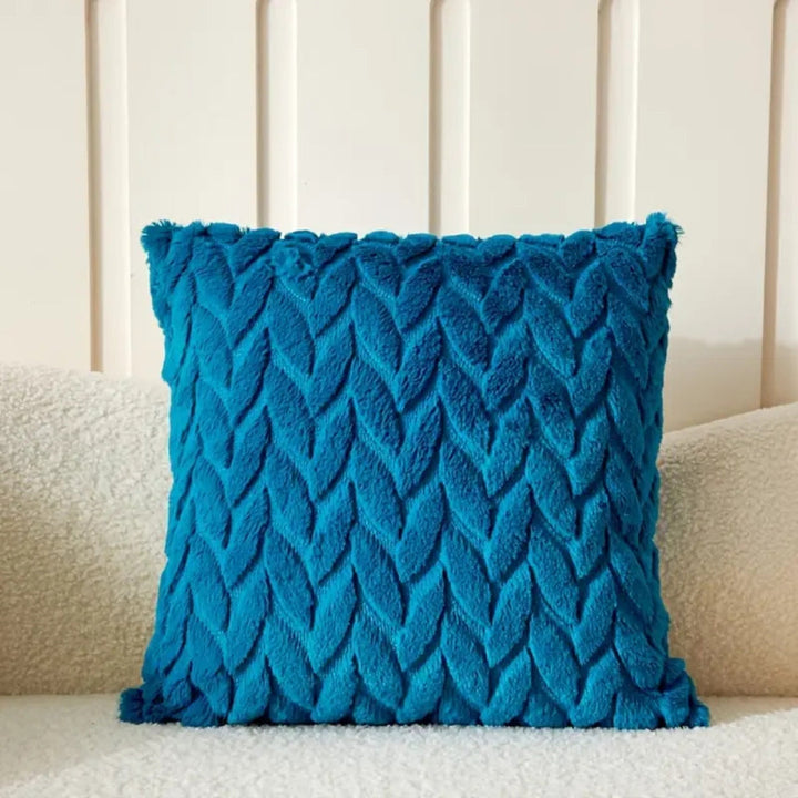 Lisslune | Geo Leaves Embroidered Cushion Cover