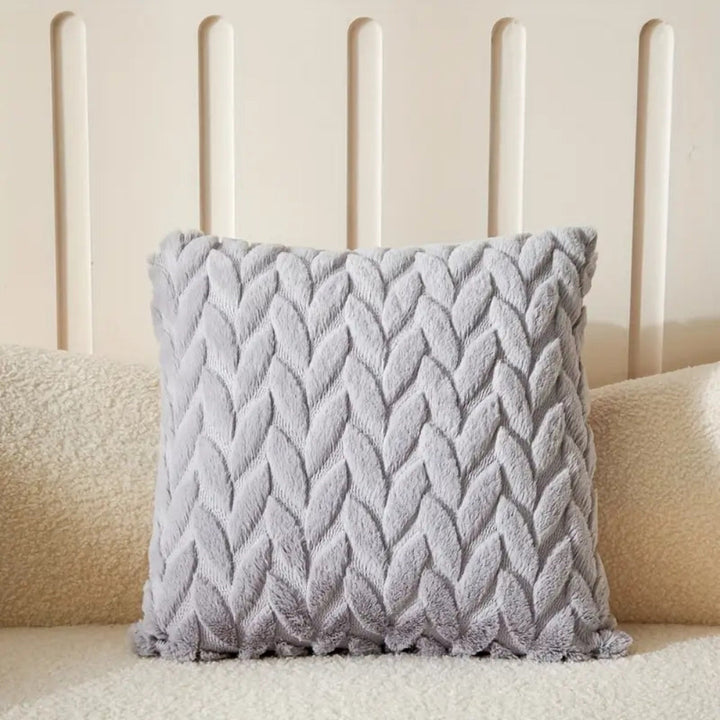 Lisslune | Geo Leaves Embroidered Cushion Cover