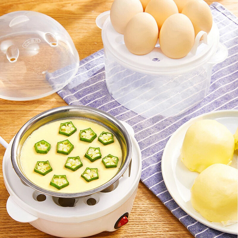 Lisslune | Electric Egg Cooker & Steamer – Compact Multifunction Device For Perfect Eggs And Steamed Food
