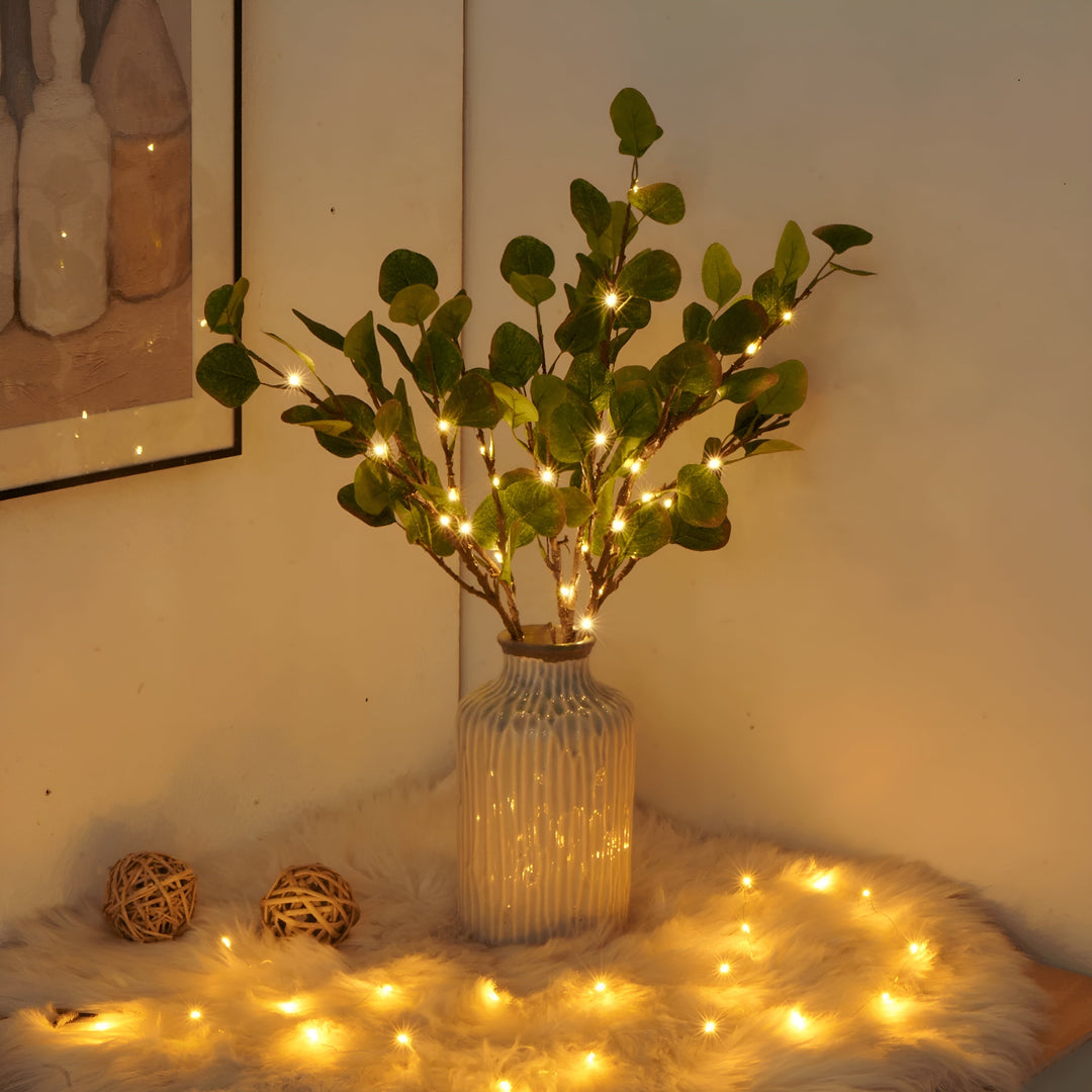 Lisslune | EverLeaf Light – Natural Olive Branch LED Lamp for Atmospheric Lighting