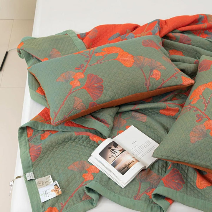 Lisslune | Cotton Bedding Set with Botanical Design
