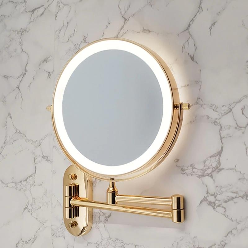 Lisslune | GlamGlow Deluxe LED Makeup Mirror – Magnifying Vanity Mirror with Dimmable Light