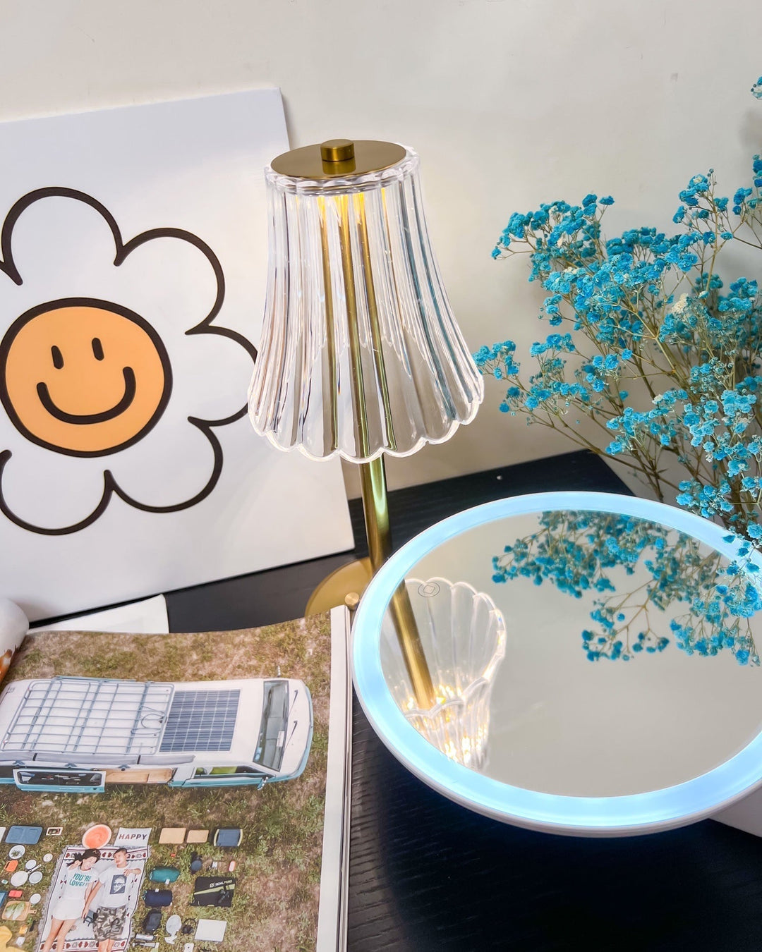 Lisslune | RadiantGold – Elegant Portable Table Lamp