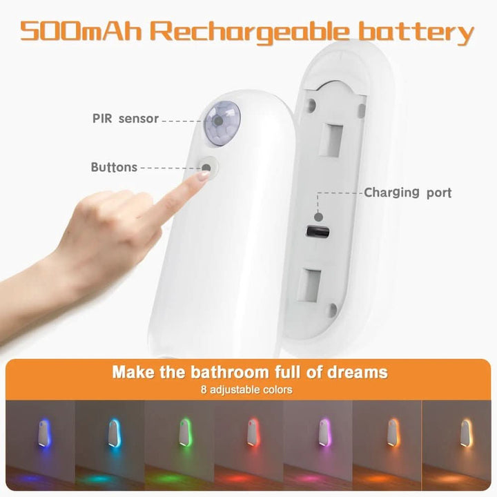 Lisslune | Motion Sensor Toilet Light with 7 RGB Colors