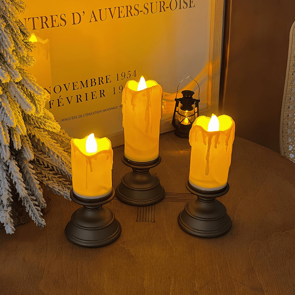 Lisslune | LED candles with flicker effect in various designs
