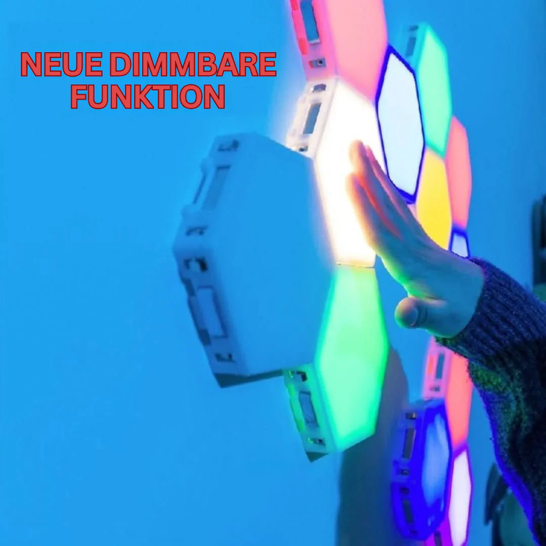 Lisslune | Interactive Hexagonal LED Panels with RGB Color Control and Music Synchronization