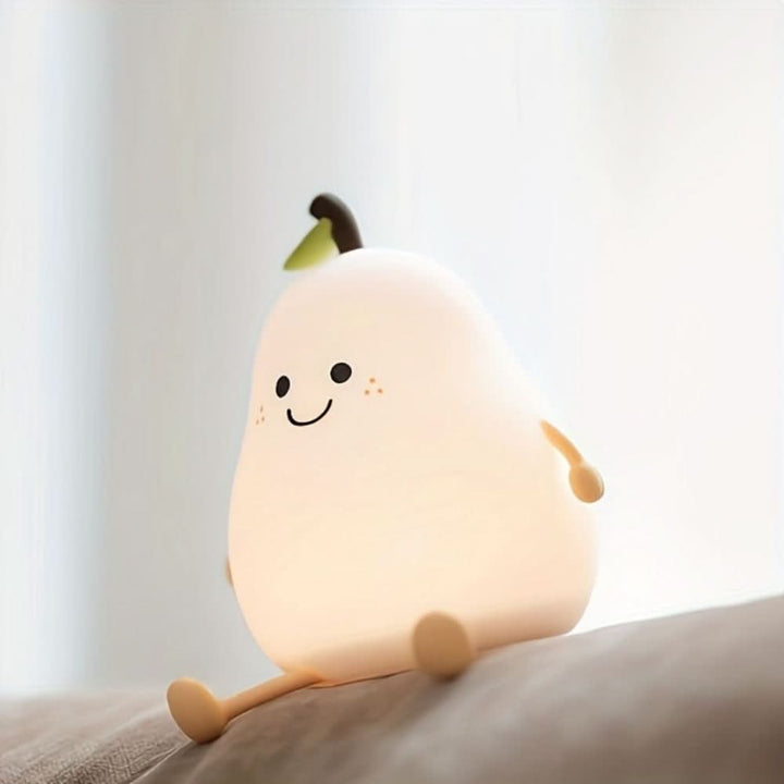 Lisslune | GlowPear Rechargeable Silicone Night Light for Kids