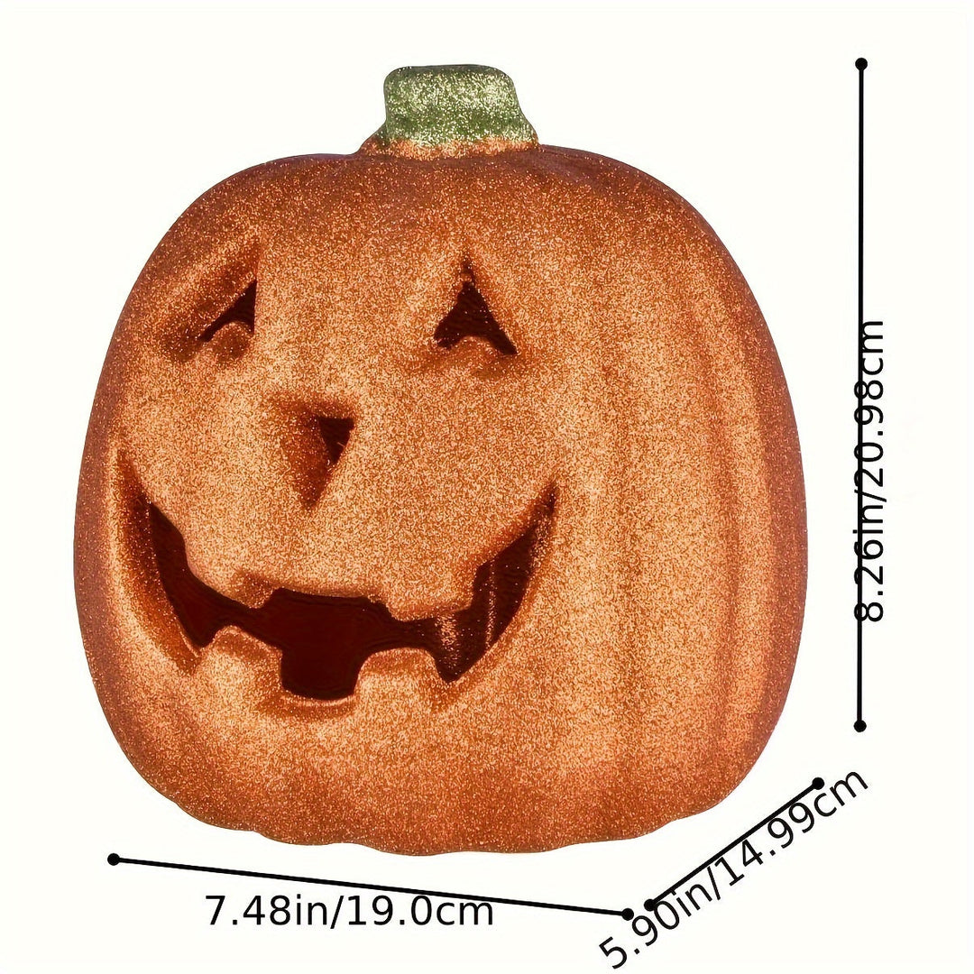 Lisslune | Glowing Jack O’Lantern – Light-Up Battery Halloween Pumpkin Decor