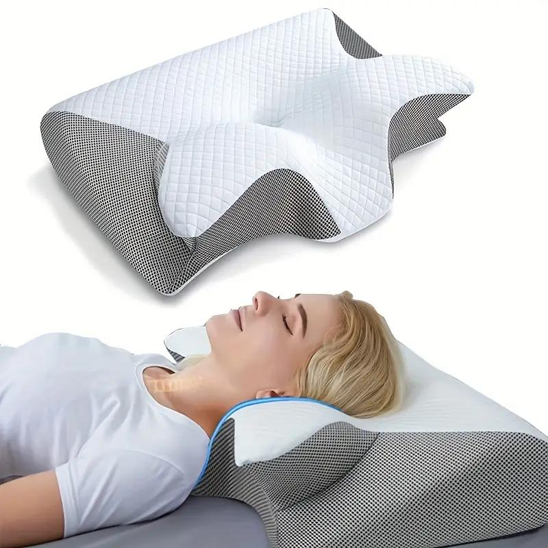 Lisslune | CloudRest - Ergonomic Memory Foam Pillow for Neck and Shoulder Support