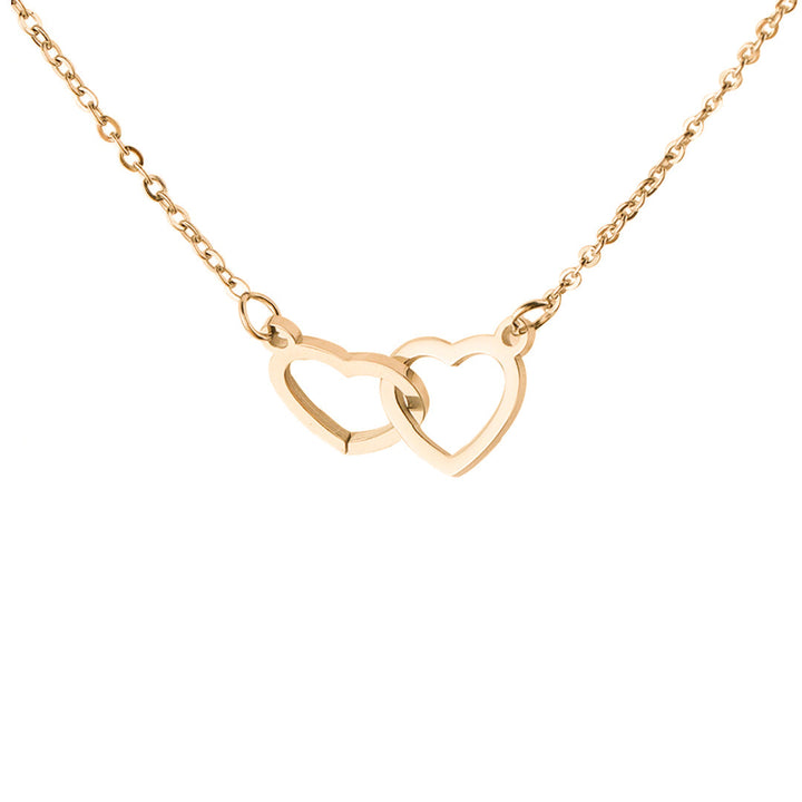 Lisslune | Gift Set Rose & Heart Necklace Light – Eternal Rose with Hidden Love Necklace