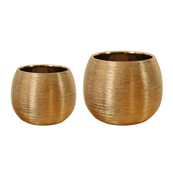 Lisslune | Gold-coated flower pot