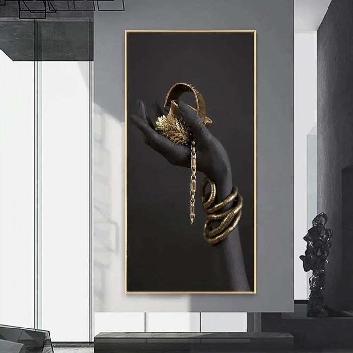 Lisslune | Golden Lady canvas art