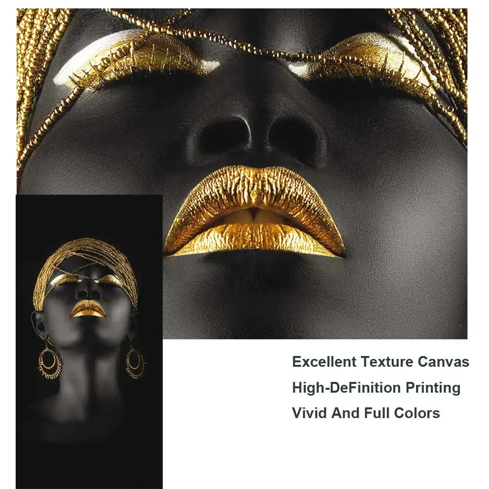Lisslune | Golden Lady canvas art