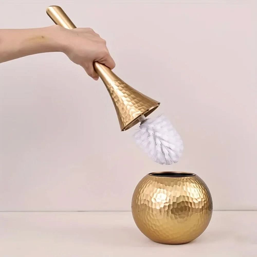 Lisslune | Elegant toilet brush in gold look for style, hygiene & luxury in the bathroom