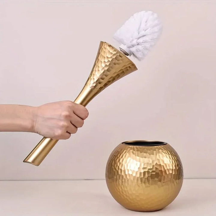 Lisslune | Elegant toilet brush in gold look for style, hygiene & luxury in the bathroom