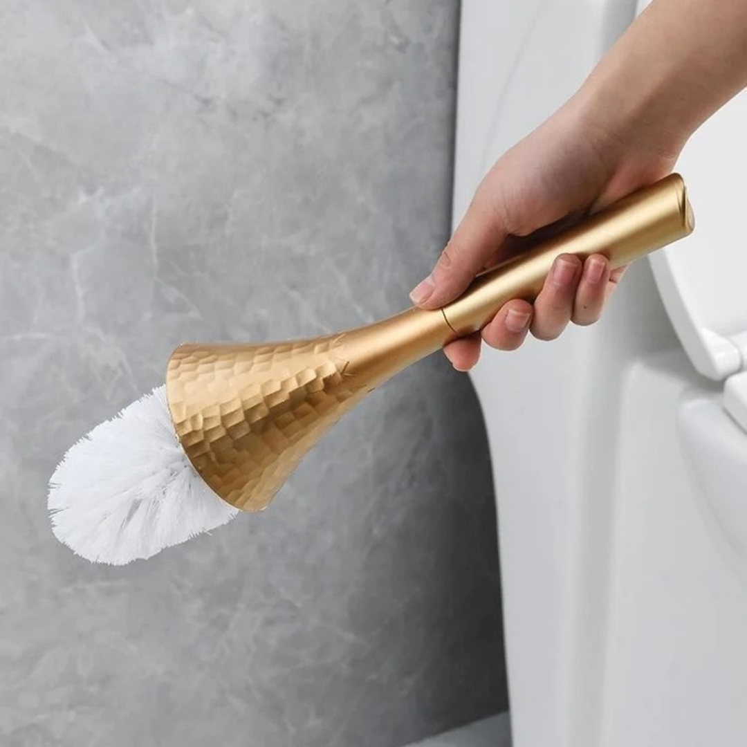 Lisslune | Elegant toilet brush in gold look for style, hygiene & luxury in the bathroom