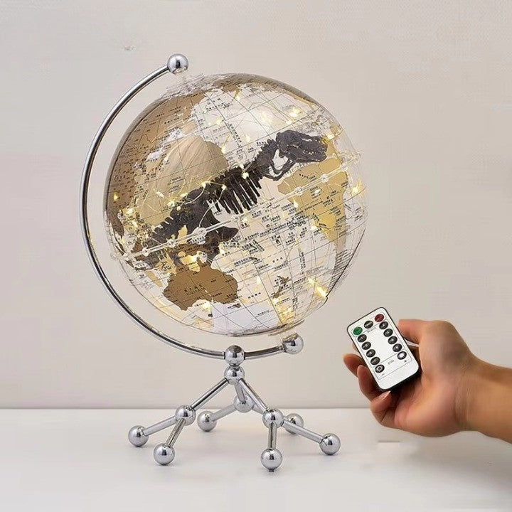 Lisslune | Golden Sail World Map Decor LED Light