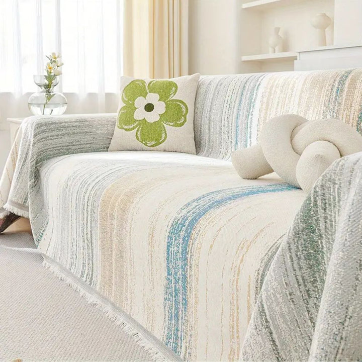 Lisslune | Serene Stripes Sofa Cover