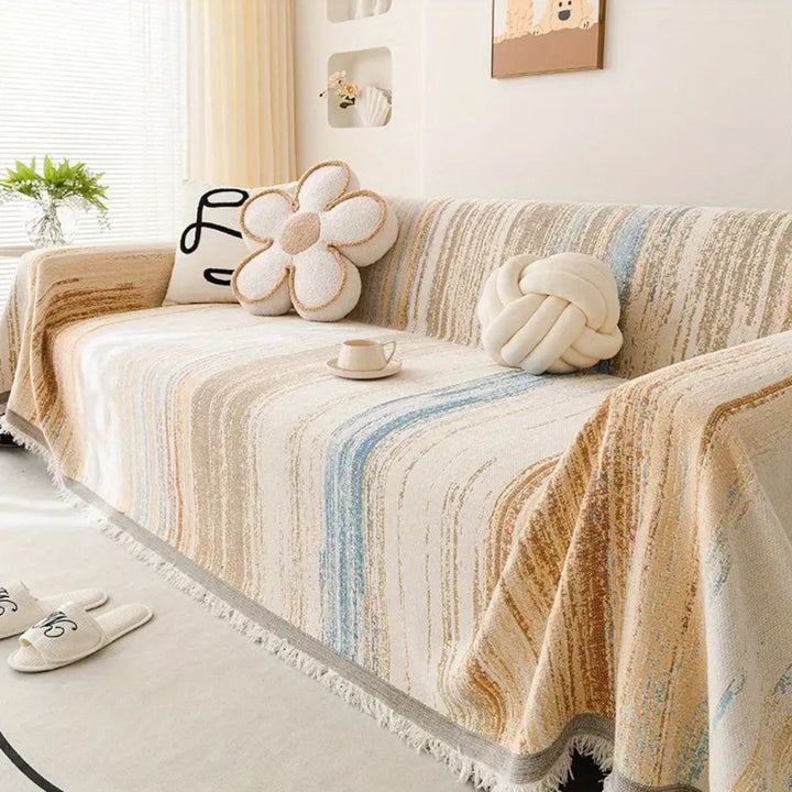 Lisslune | Serene Stripes Sofa Cover