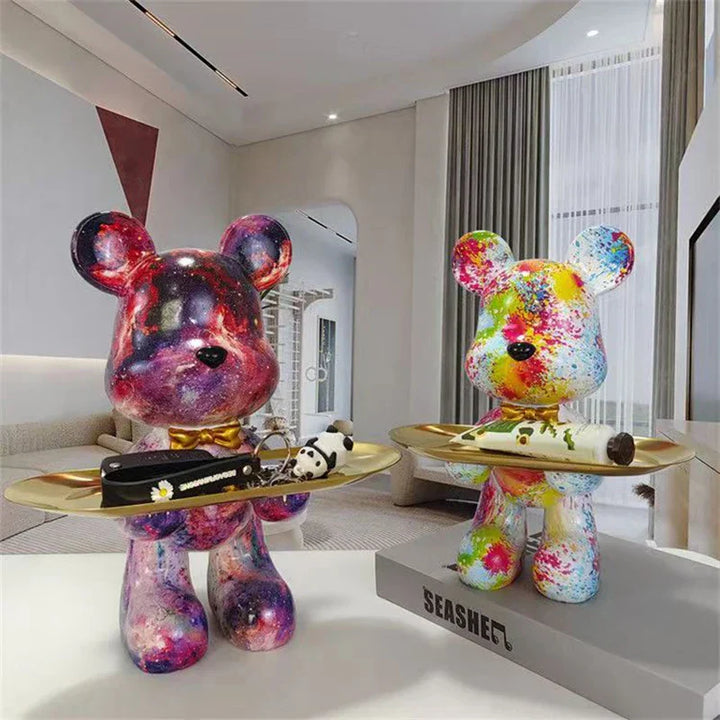 Lisslune | Graffiti Bear Figure Key Storage