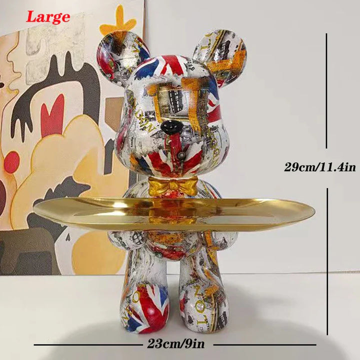 Lisslune | Graffiti Bear Figure Key Storage