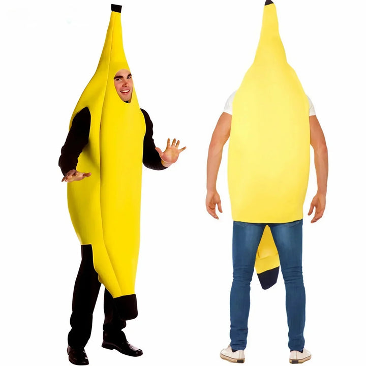Lisslune | Yellow Banana Costume for Men – Funny Outfit for Carnival, Halloween & Theme Parties