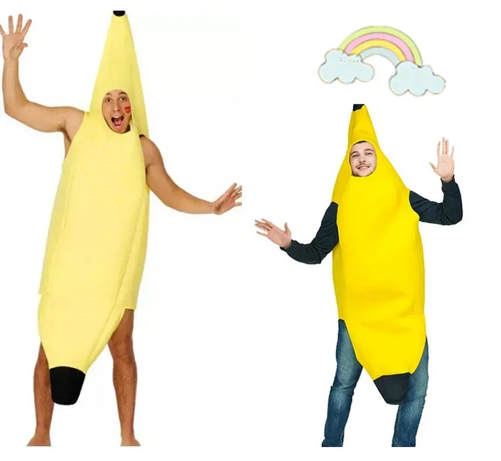 Lisslune | Yellow Banana Costume for Men – Funny Outfit for Carnival, Halloween & Theme Parties