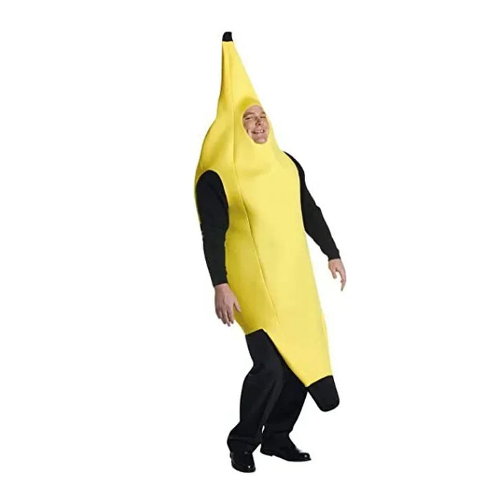 Lisslune | Yellow Banana Costume for Men – Funny Outfit for Carnival, Halloween & Theme Parties