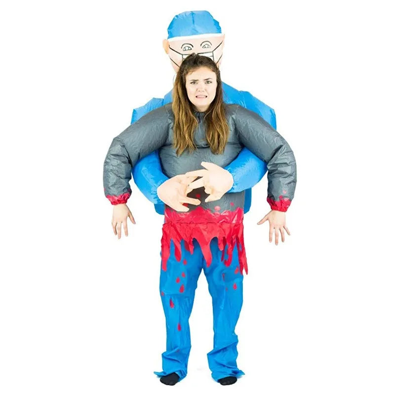 Lisslune | Inflatable Halloween Surgeon Costume with Ghost – Funny & Creepy Adult Costume
