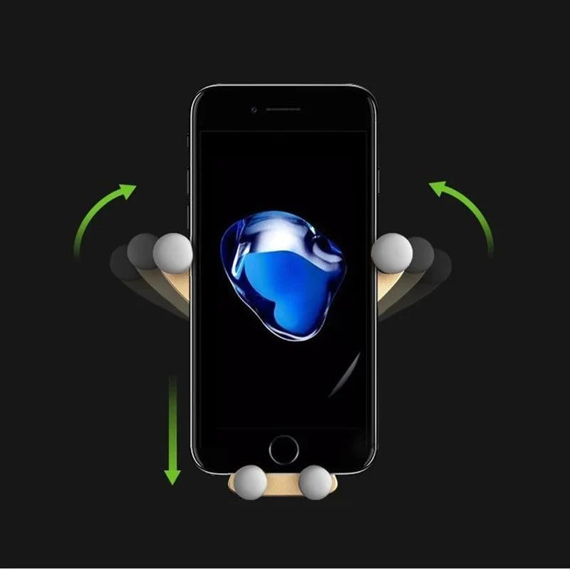 Lisslune | Gravity-operated hands-free phone holder for the car: Your essential companion at the roadside