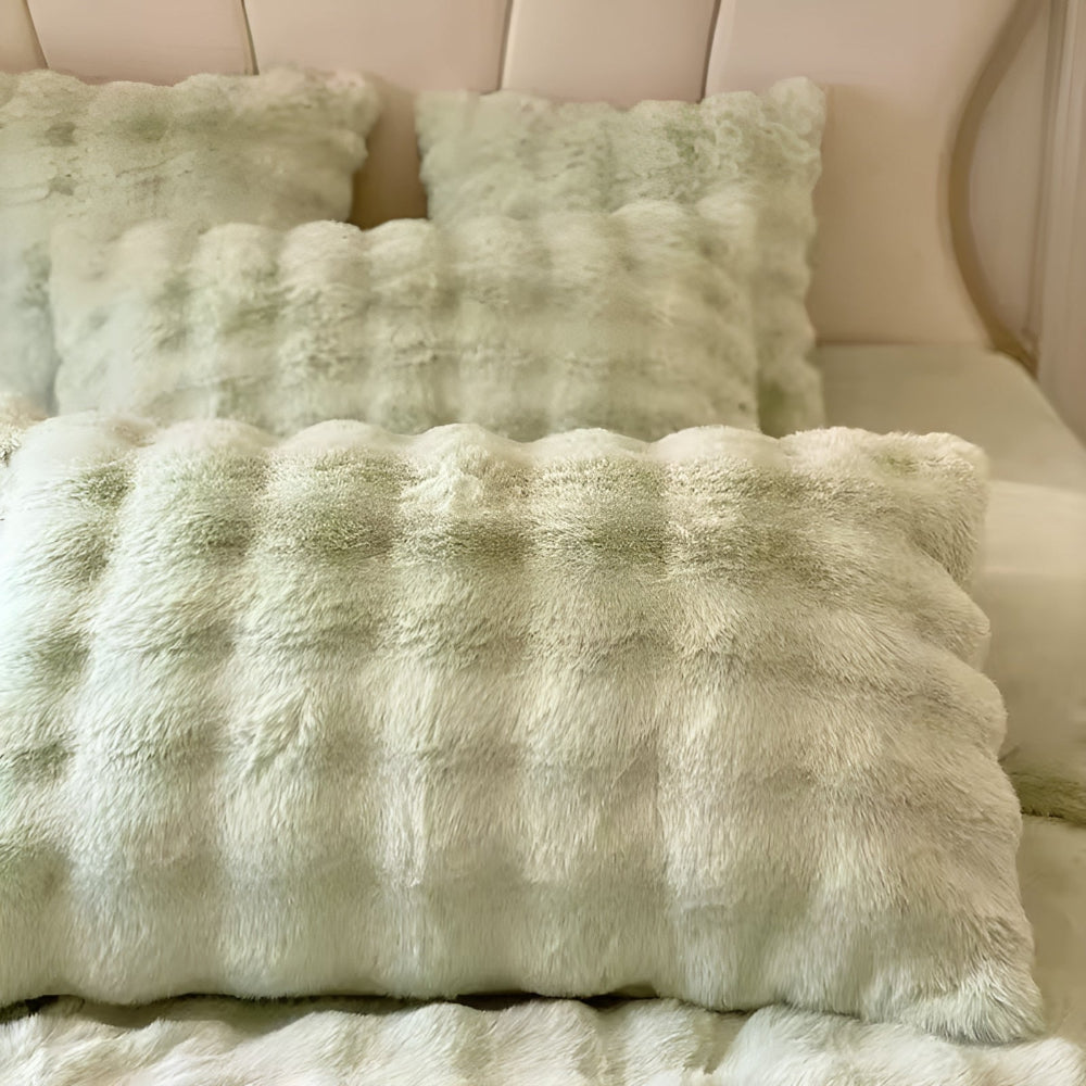 Lisslune | Rabbit Synthetic Fur Pillow Cover